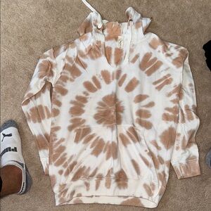 Tie-Dye Hoodie with Front Pocket